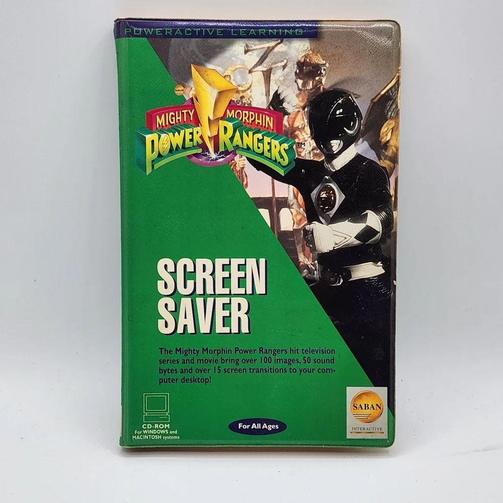 Mighty Morphin Power Rangers Screen Saver CD-ROM 1995 Saban PC‎ Mac